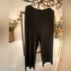 Black silky women’s lounge pants
